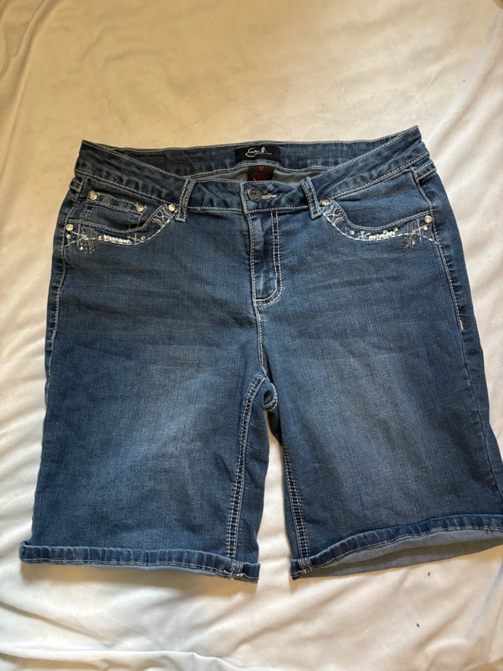 Earl Jeans Dark Blue Denim Bermuda Shorts